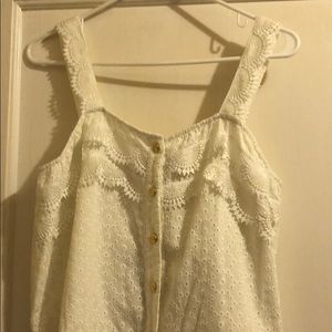 Sperry White Lace Romper
